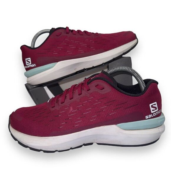 Salomon Sonic 3 Balance Running Shoes "Beet Red" 411276 Women's 8.5 - Picture 1 of 11